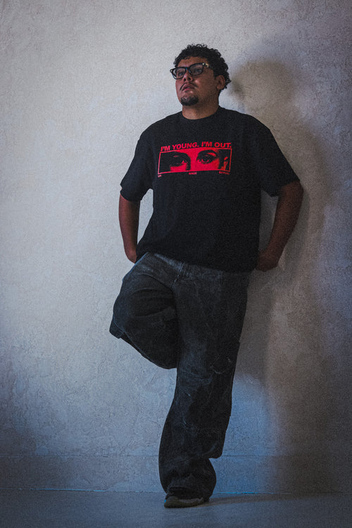 I'M OUT. BOXY TEE